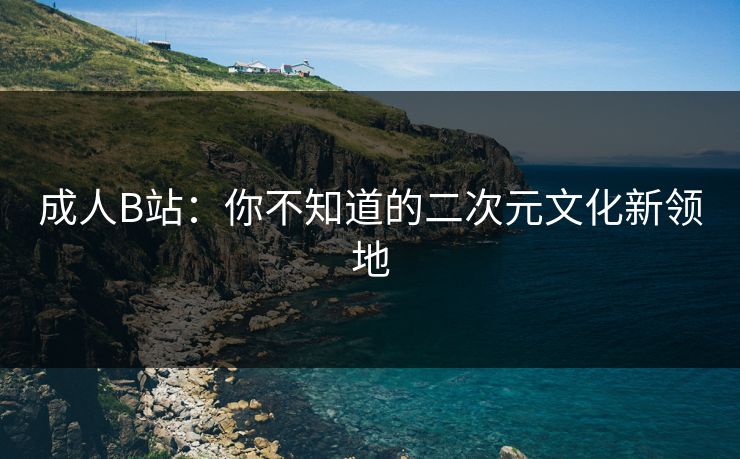 成人B站:你不知道的二次元文化新领地