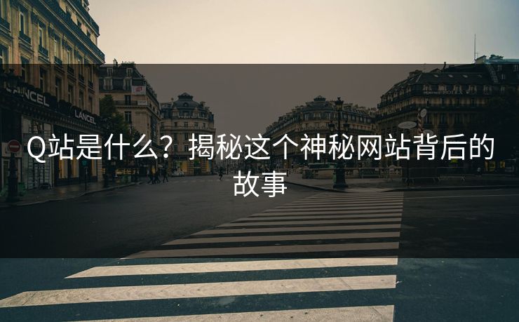 Q站是什么？揭秘这个神秘网站背后的故事