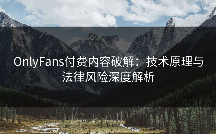 OnlyFans付费内容破解：技术原理与法律风险深度解析